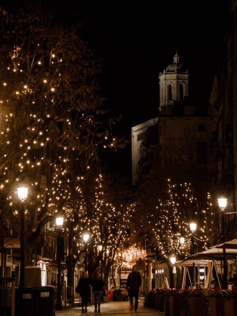 Girona christmas lights photography. Rambla de la llibertat by aniolvisuals