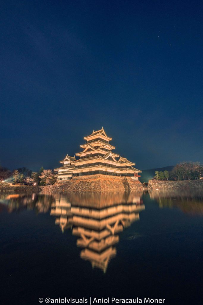 Matsumoto castle night photography by aniolvisuals