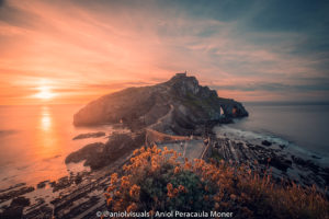San Juan de Gaztelugatxe Sunset by aniolvisuals