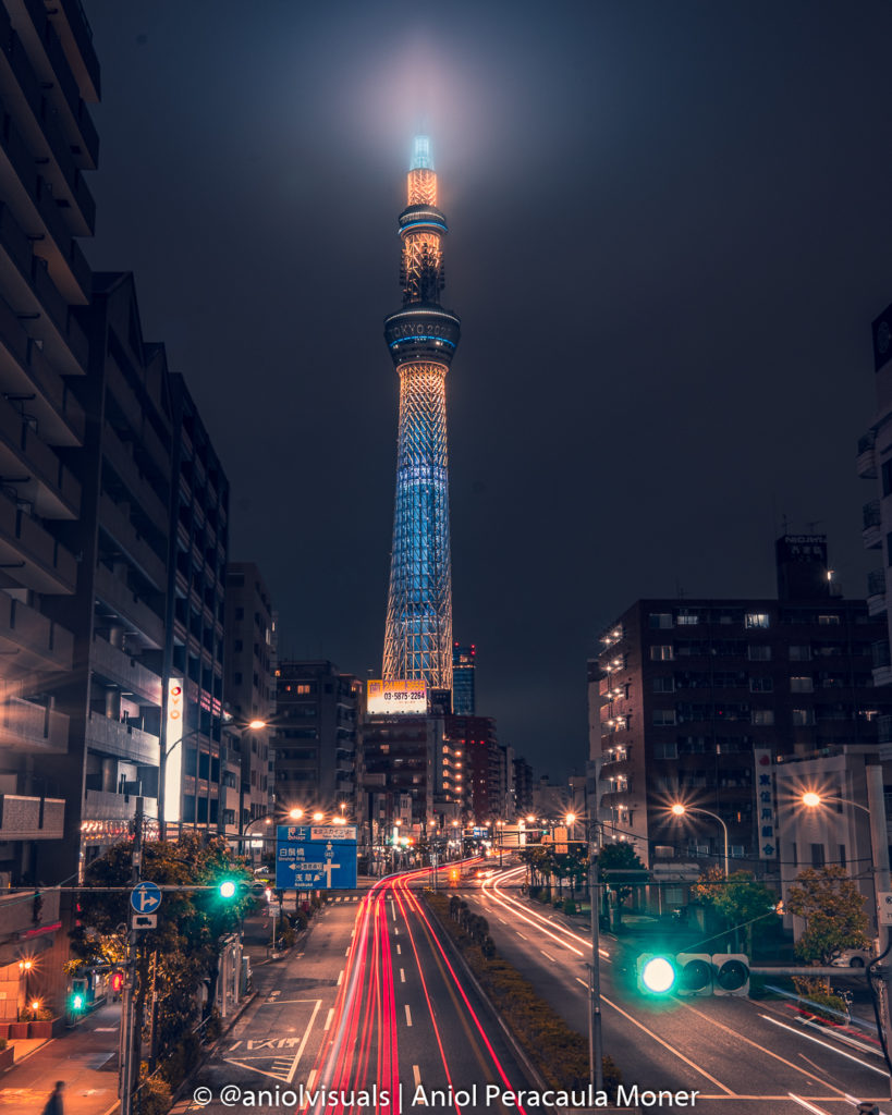 Skytree Tokyo night photography spot by aniolvisuals