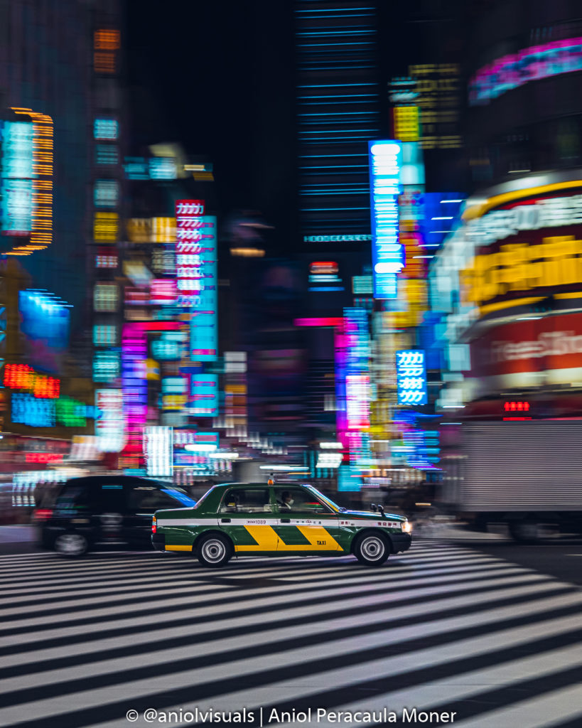 Shinjuku taxis by aniolvisuals