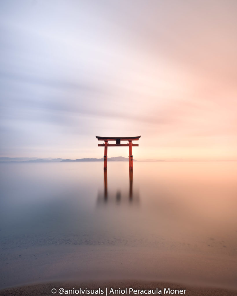 Japan hidden photo and instagram locations lake biwa torii by aniolvisuals