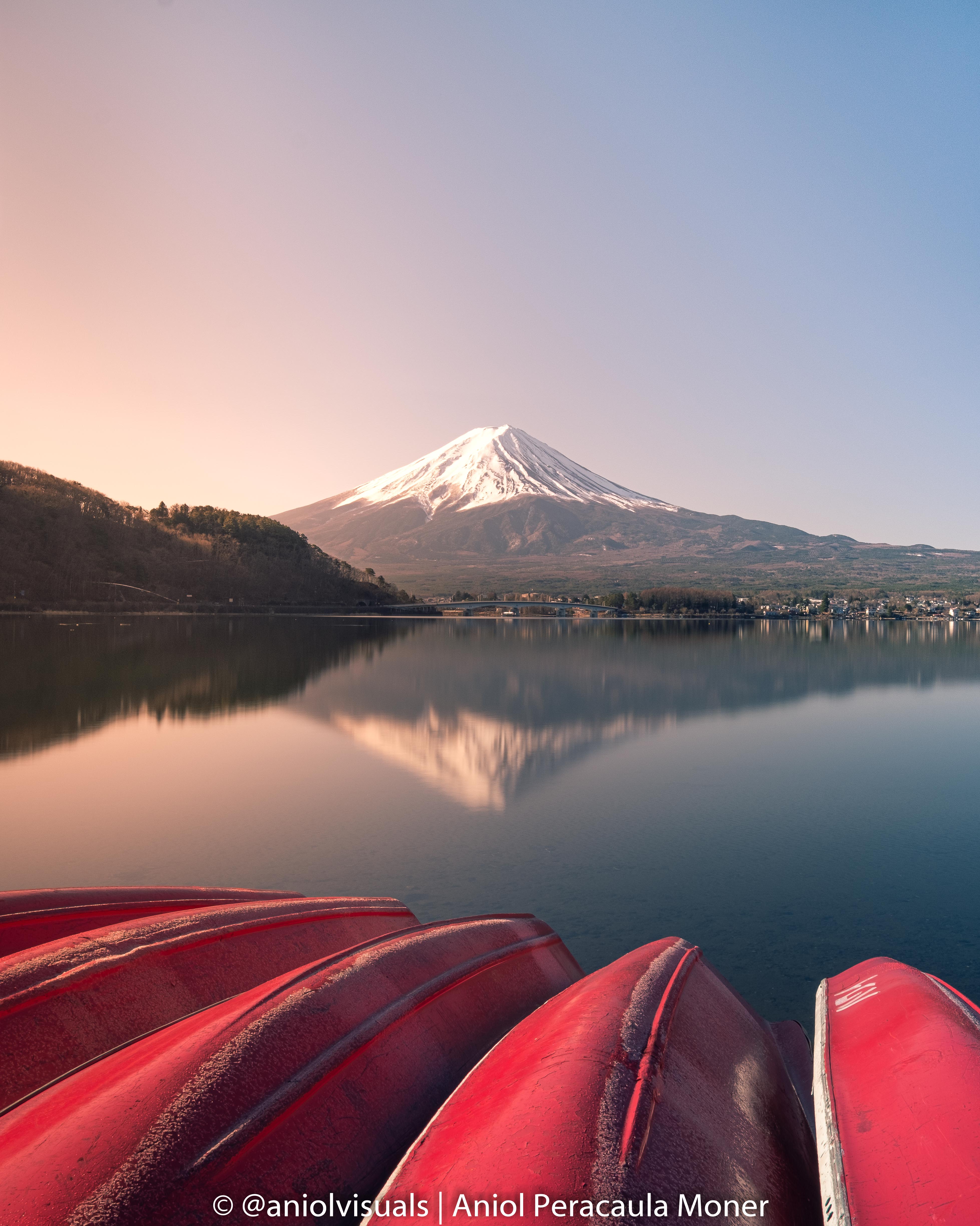 sunrise mount fuji reflection tips by aniolvisuals