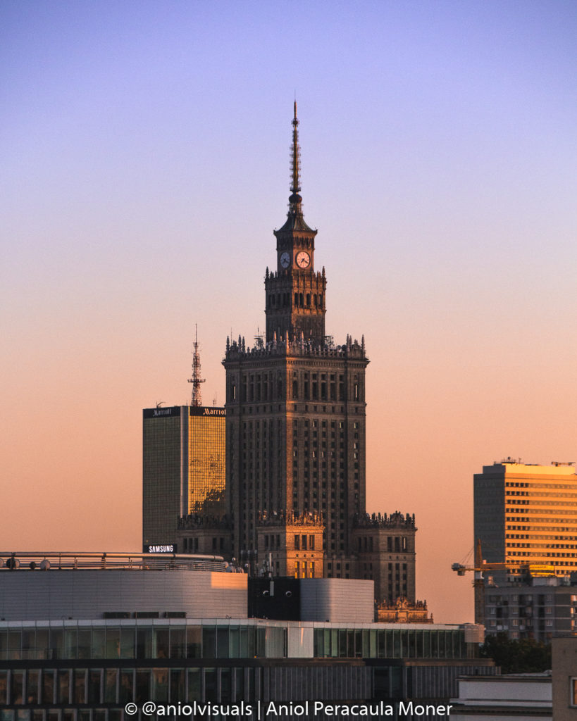 Poland photography guide by aniolvisuals. Warsaw photography skyline sunset st. Anne Church Bell Tower by aniolvisuals