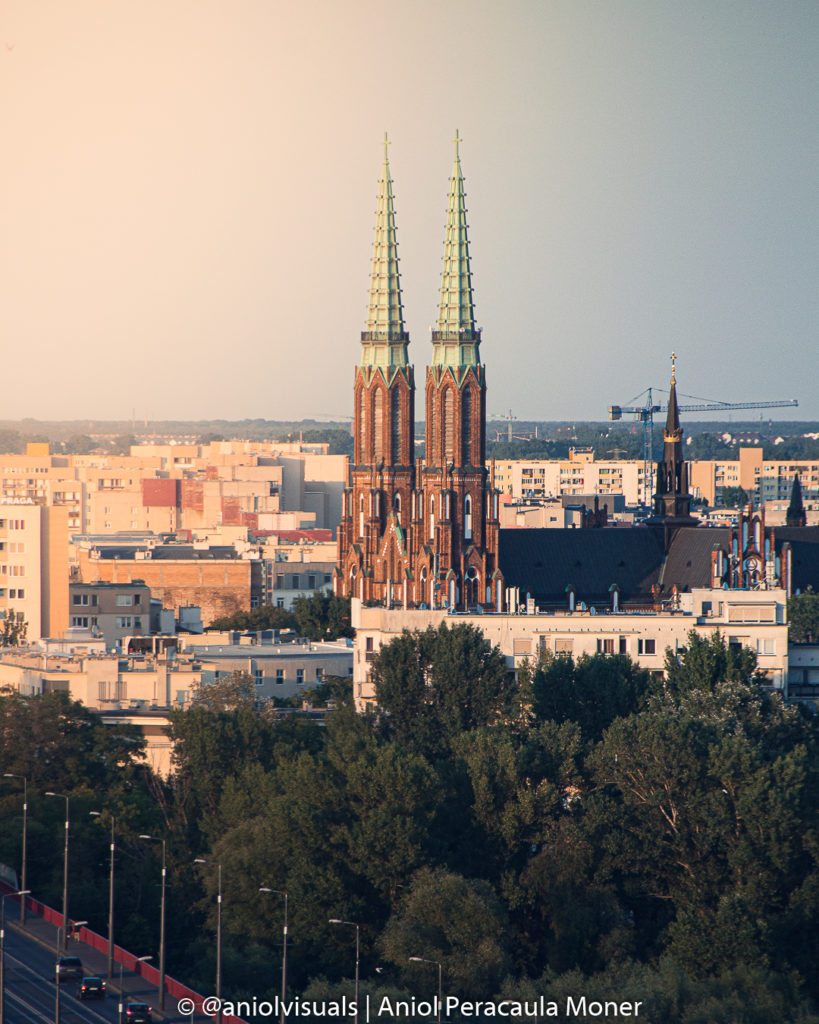 Warsaw photography sunset from st anne church bell tower by aniolvisuals