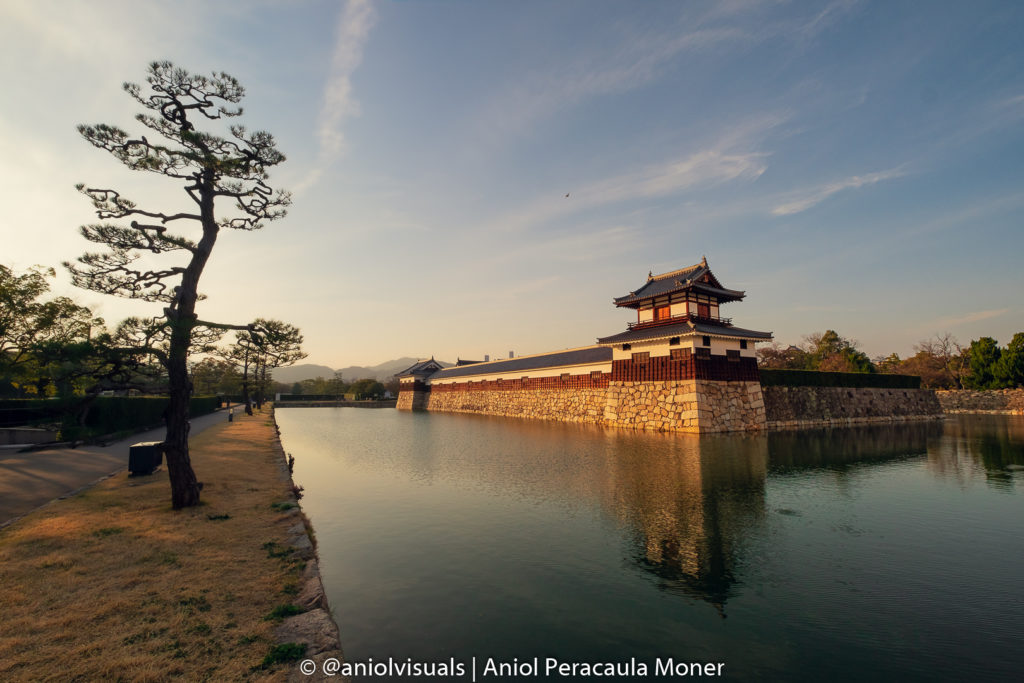 Hiroshima Castle moat photography by aniolvisuals