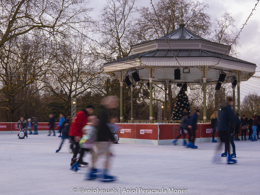 London Hyde park ice rink by aniolvisuals