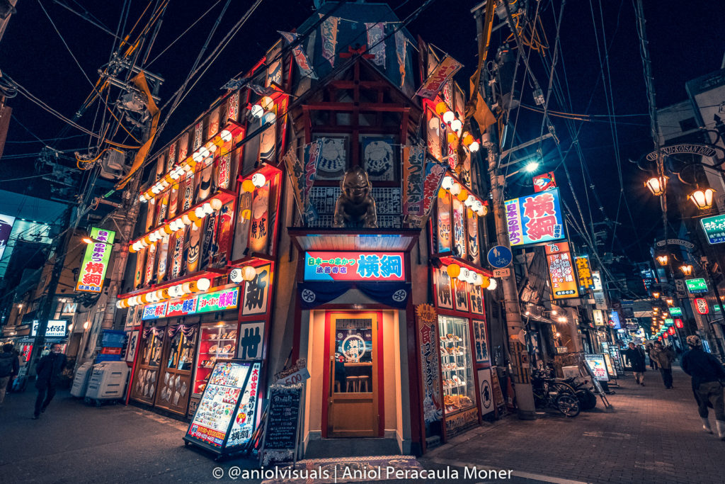 Osaka Dotonbori streets night photography by aniolvisuals