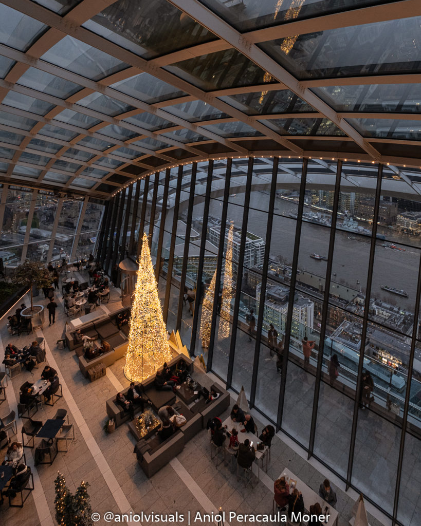 Sky Garden Christmas Lights by aniolvisuals