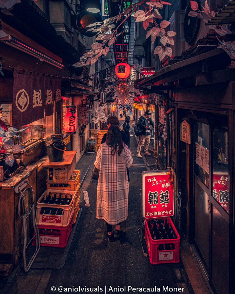 Piss alley Tokyo night photography