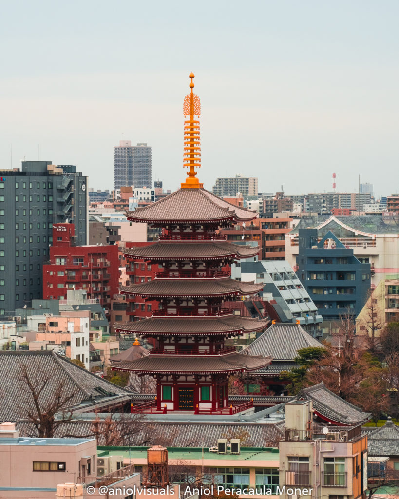 Senso-ji temple viewpoint