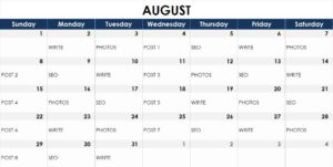 use a shcedule to blog regularly
