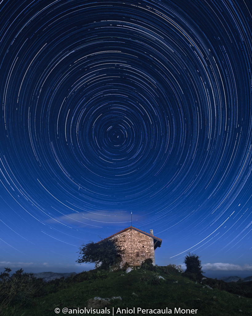 Star trail photography lagos de covadonga