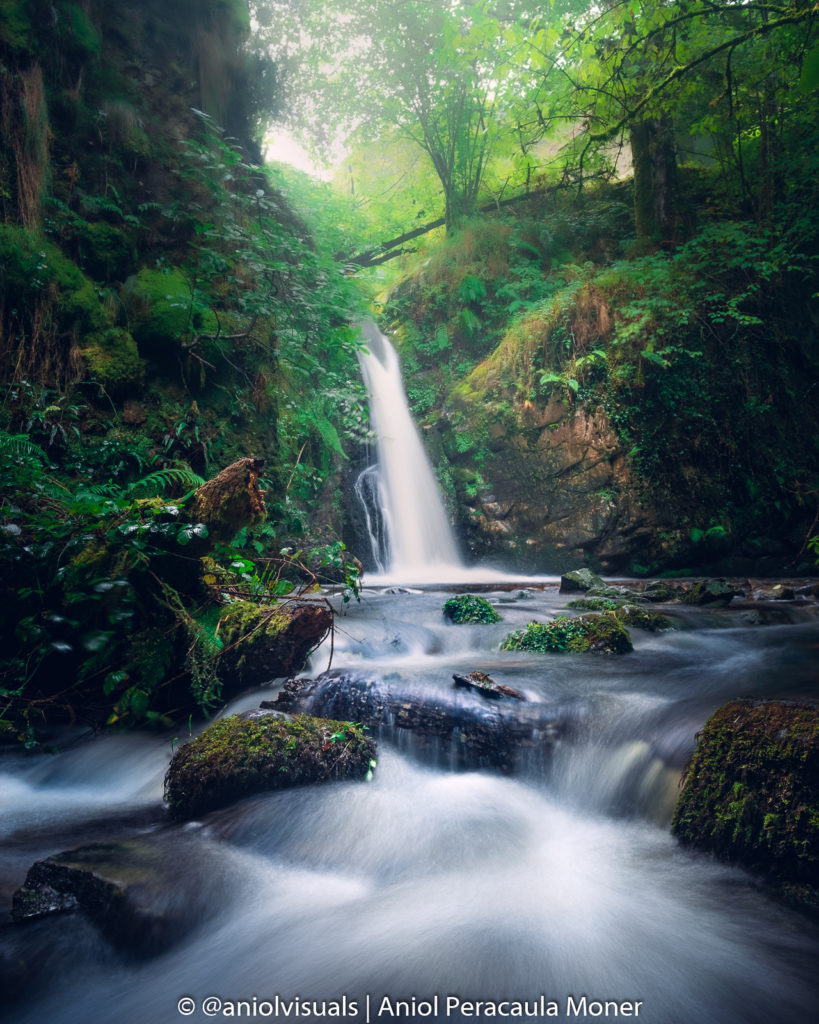 Chorrón waterfall northern spain