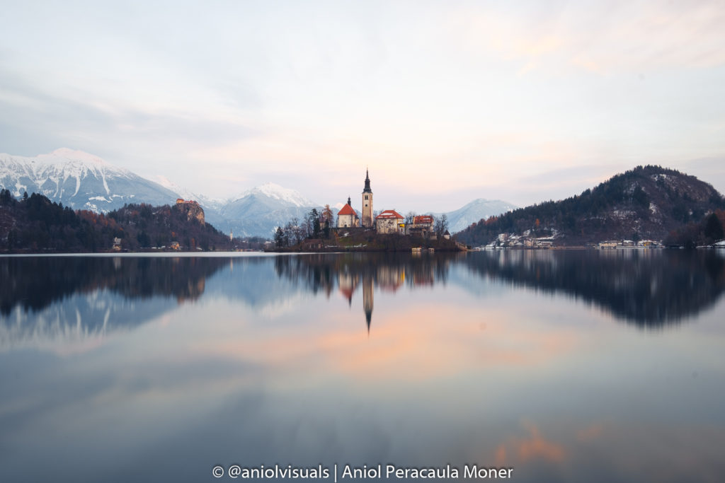 Cloudy sunset bled
