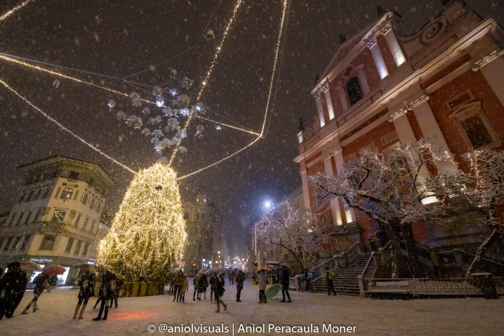 Ljubljana christmas lights december slovenia