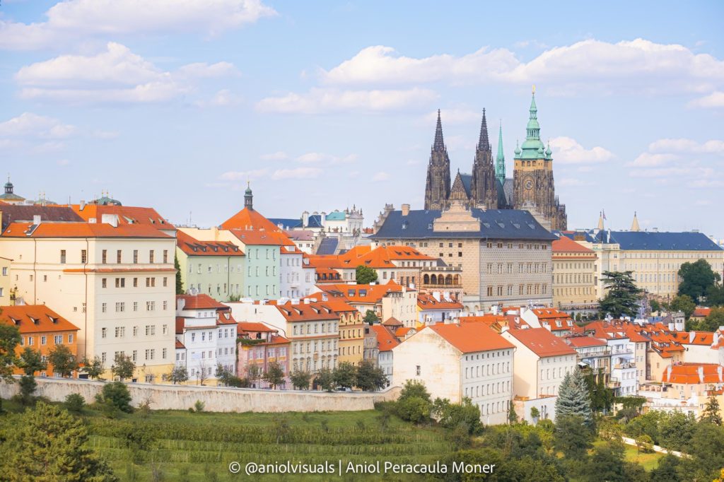 Prague views petrín castle