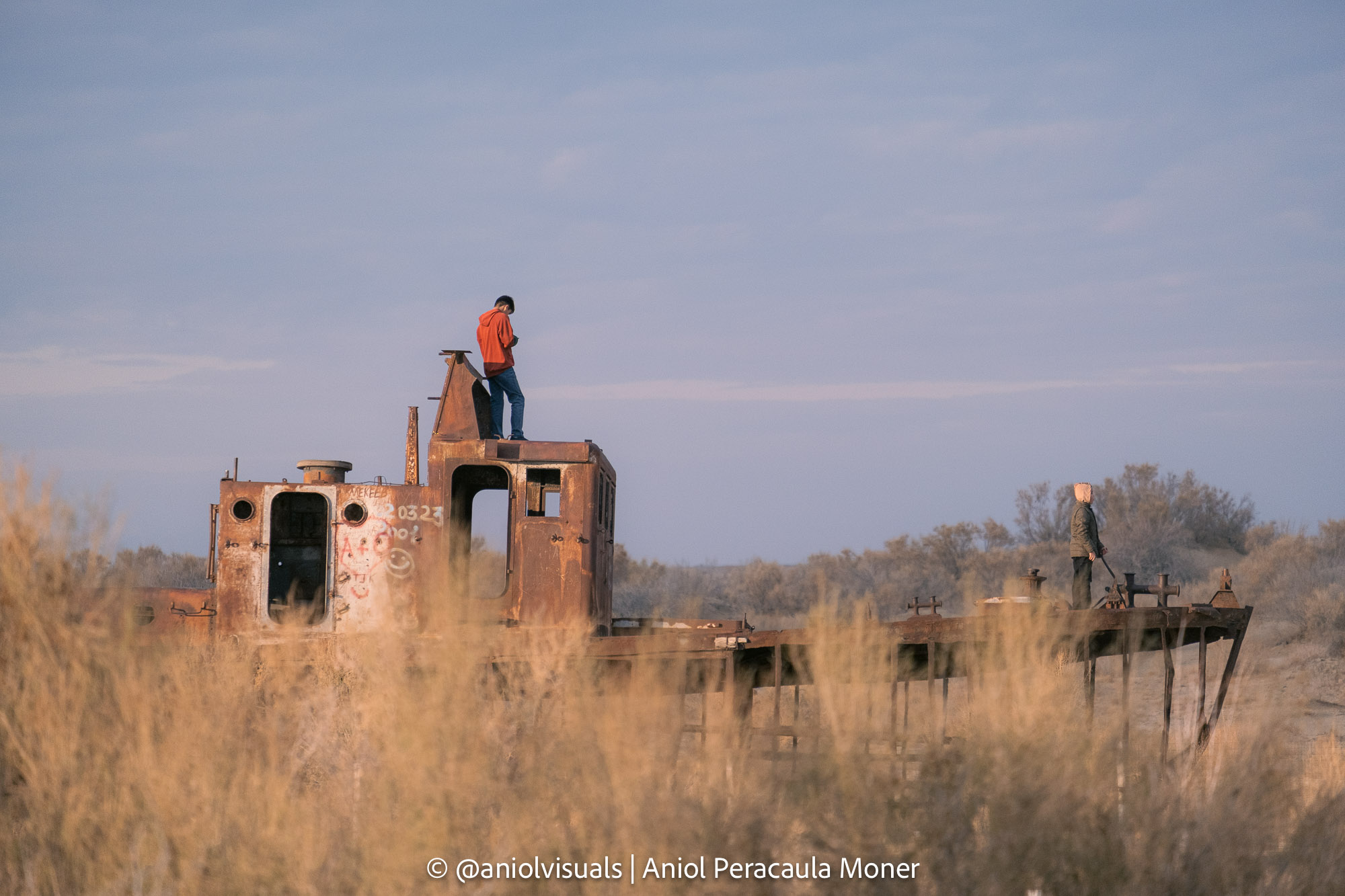 Aral Sea Ship cemetery tourists