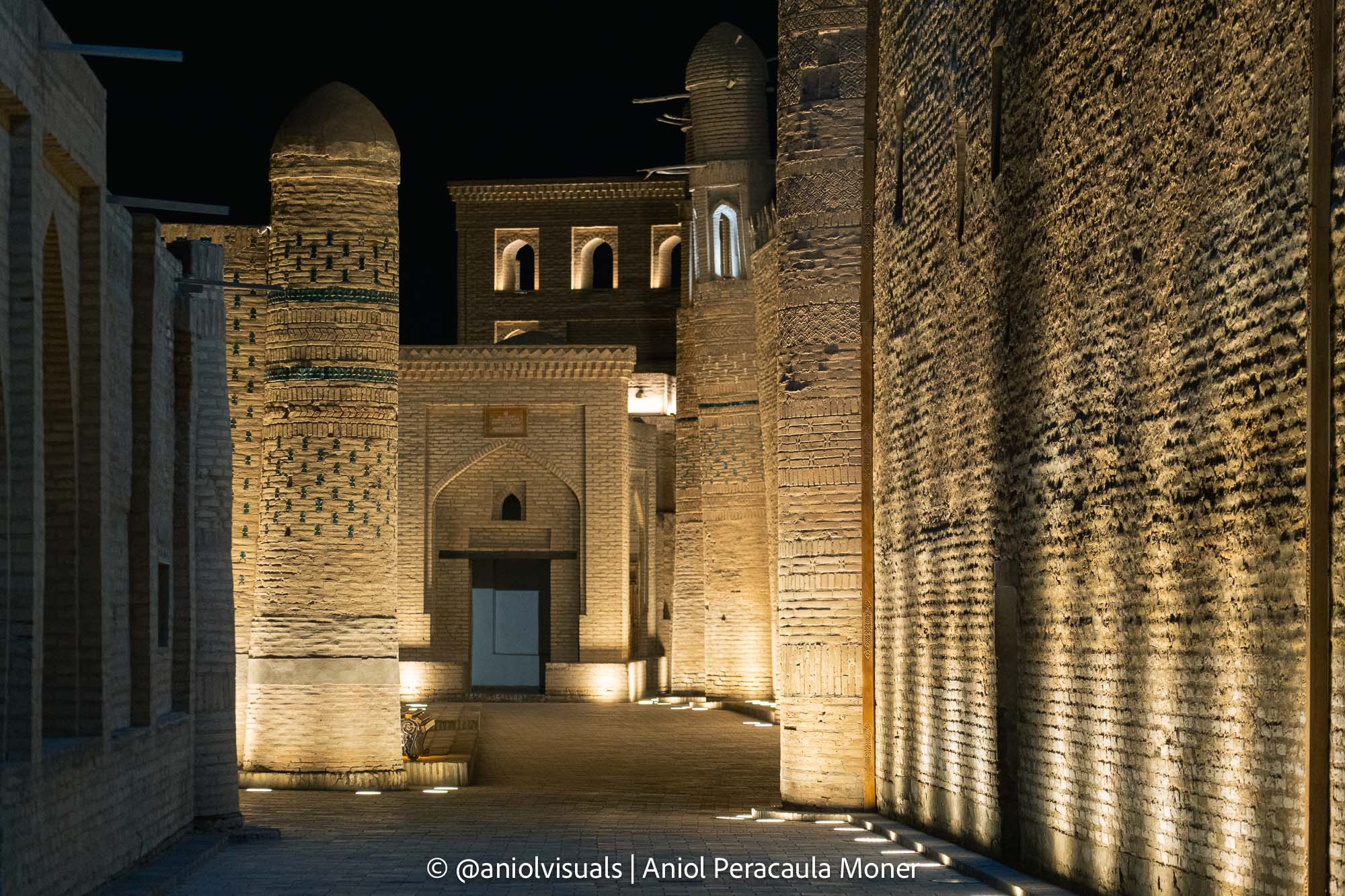 Khiva night photography spots
