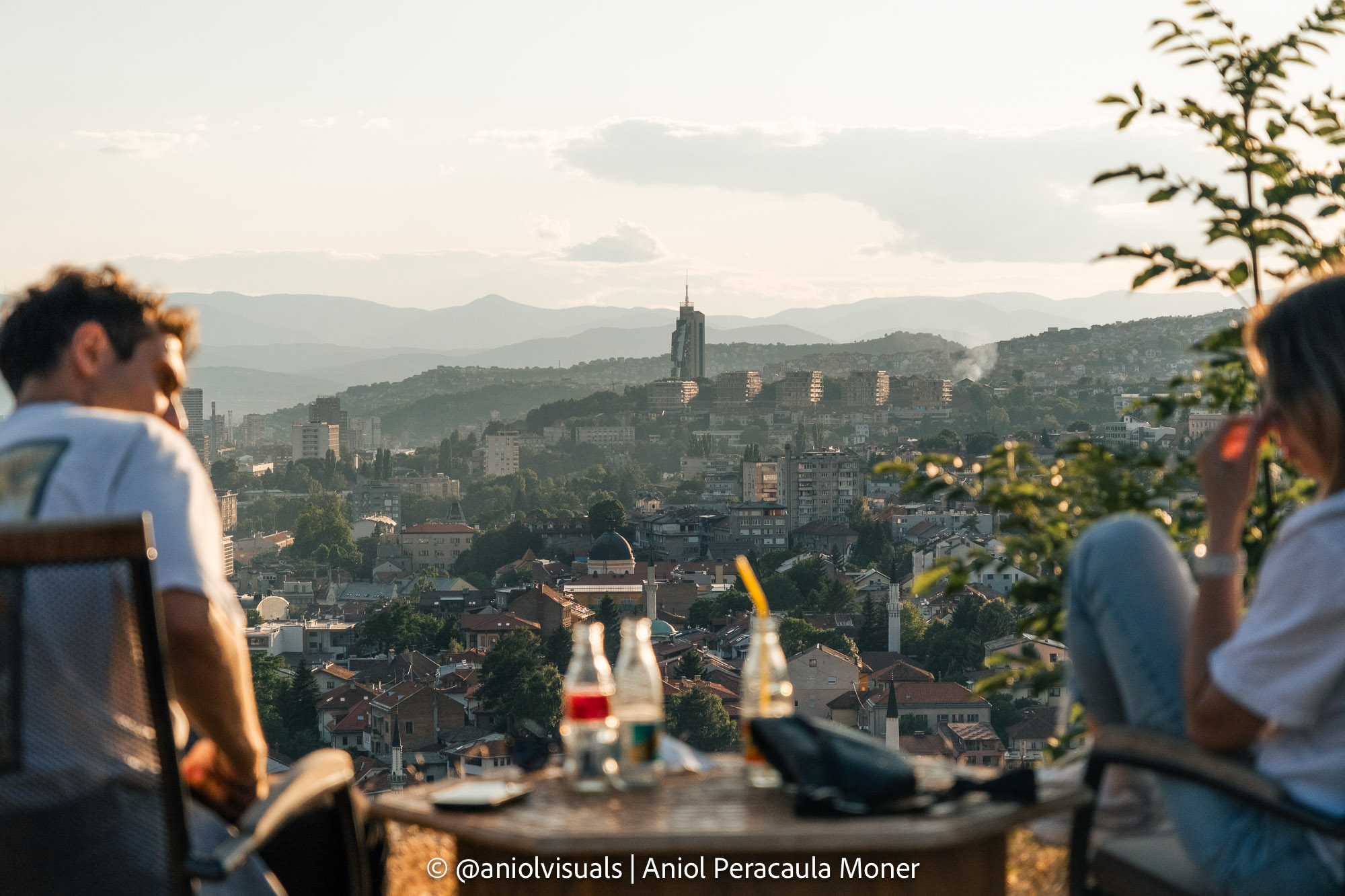 Sarajevo sunset photography spot yellow fortress