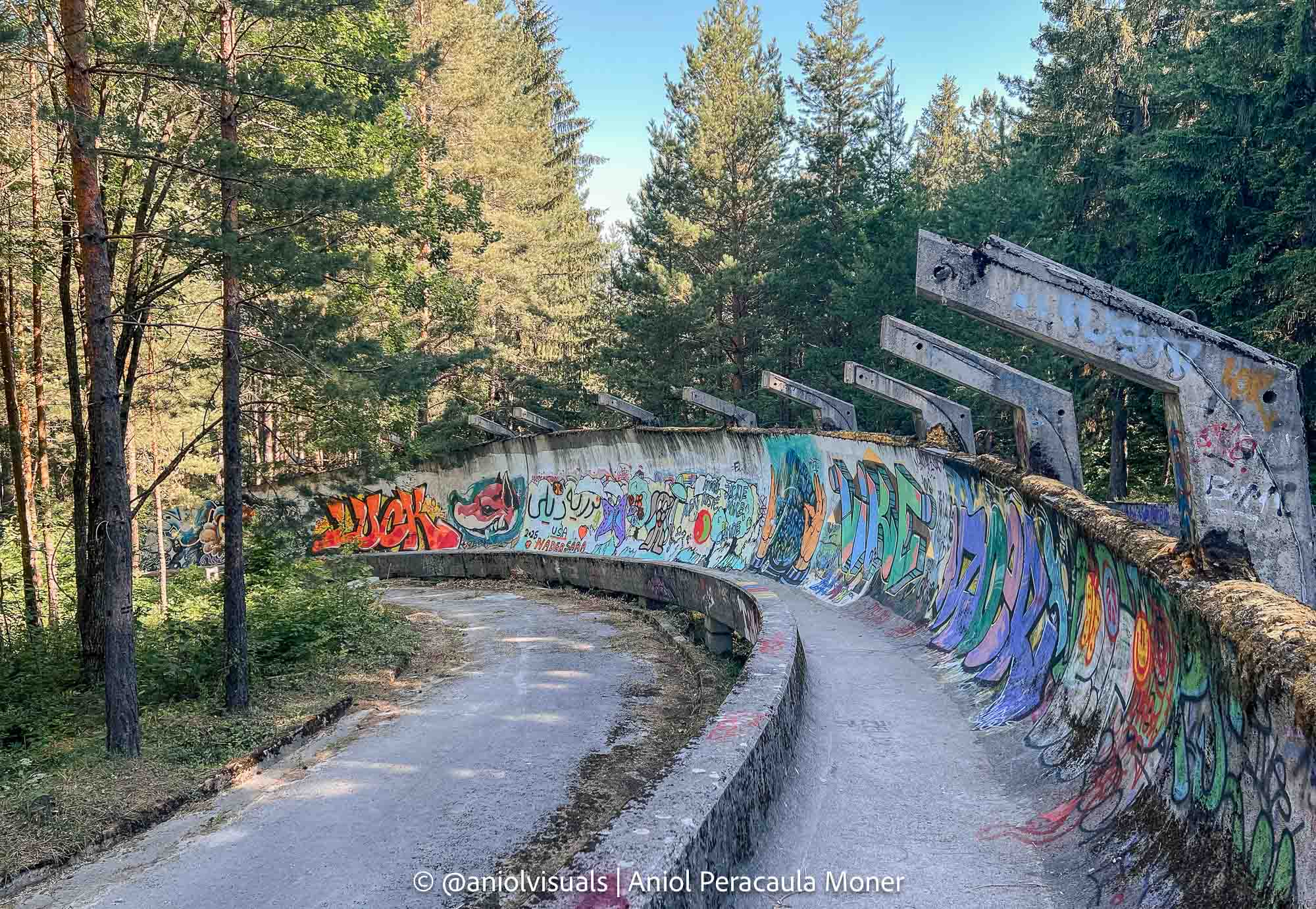 Sarajevo abandoned bobsleigh photography