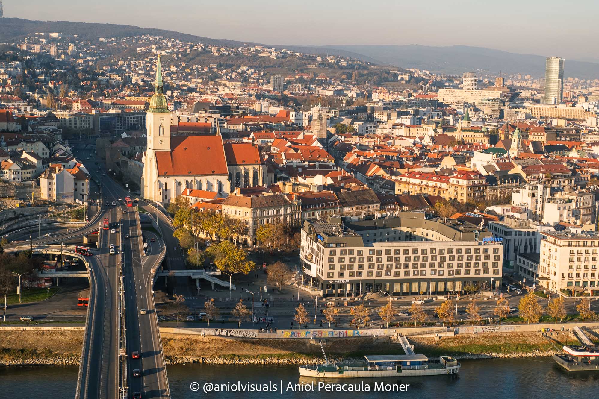 Bratislava view from UFO tower