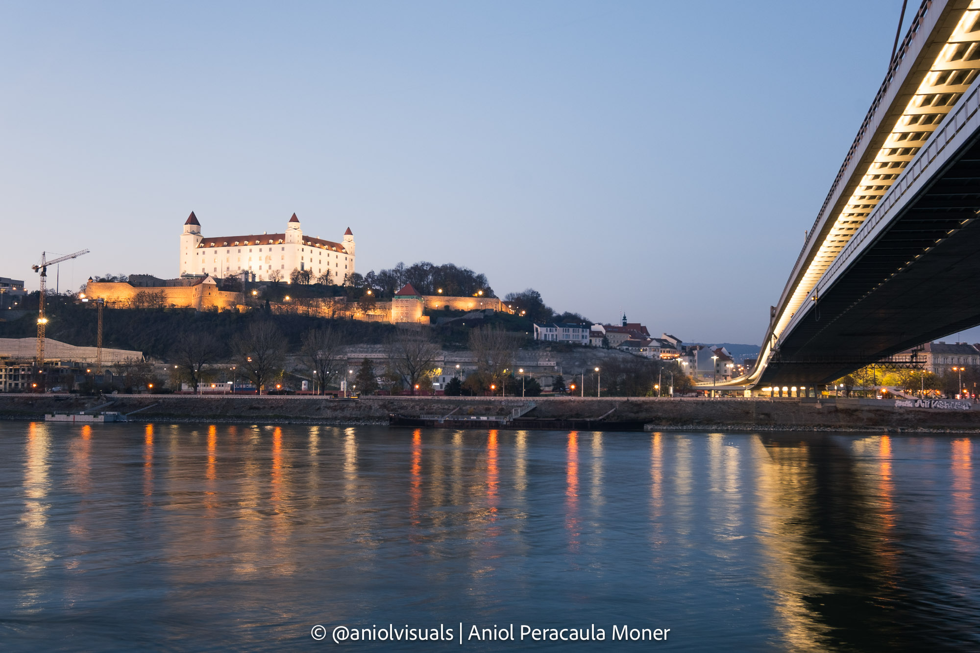 Bratislava castle photography Danube