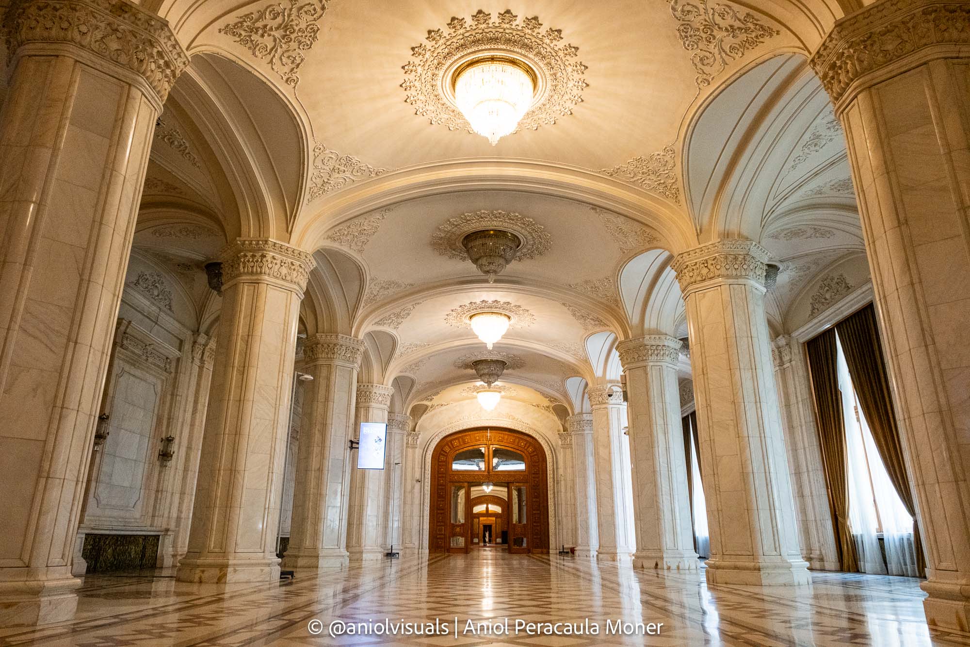 Bucharest parliament photography interior